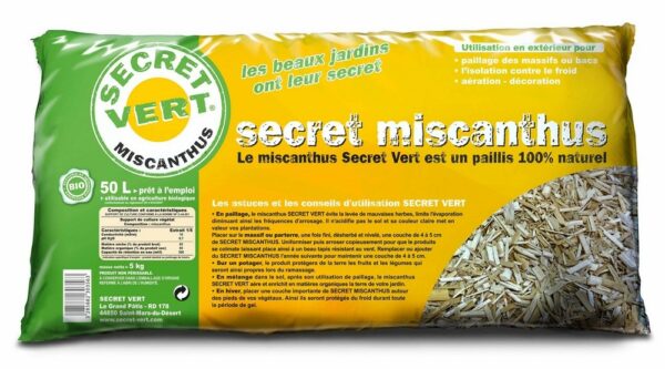 SECRET MISCANTHUS (paillis de miscanthus) UAB - SECRET VERT