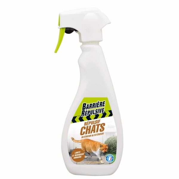 Répulsif Chats Intérieur & Extérieur 500 ml Barrière Répulsive