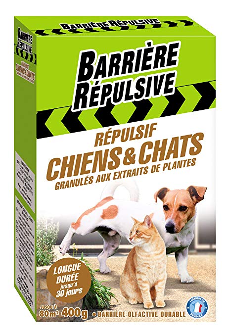 Répulsif Chiens & Chats Granules aux Extraits de Plantes 400 g Barrière  Répulsive