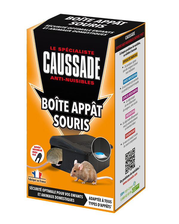 SOURIS - BOÎTE APPÂT AVEC CLÉ DE FERMETURE CAUSSADE