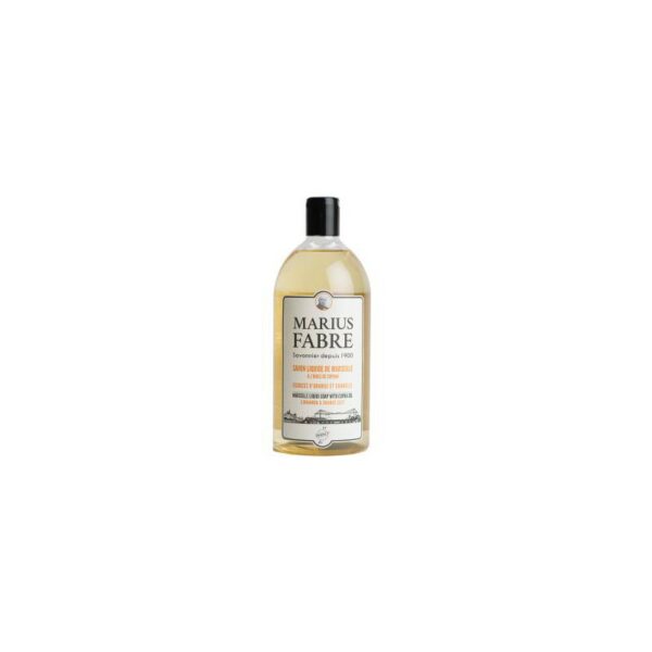 Savon Liquide de Marseille à l'huile de coprah écorces d'orange et cannelle 400 ml Marius Fabre